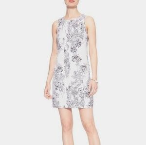 Banana Republic Print Pintuck Shift Dress NWOT